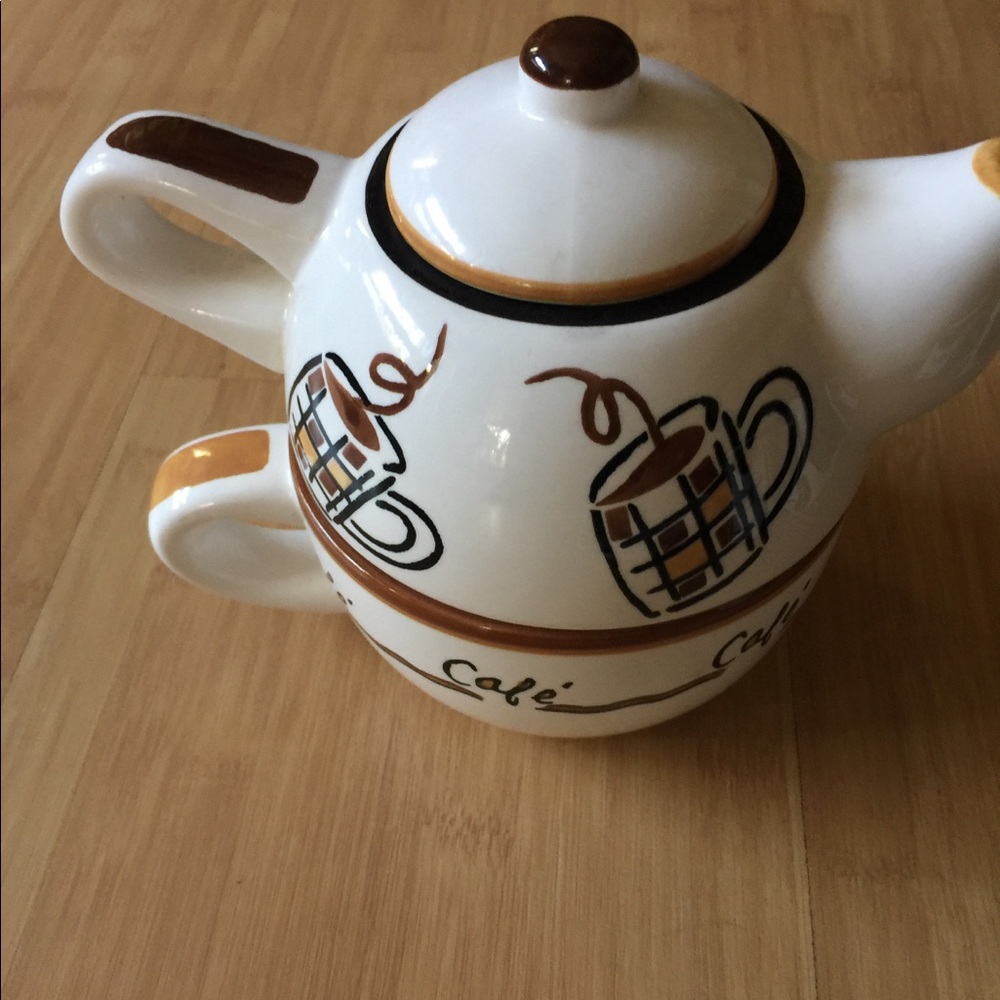 Complete coffee motif with five items